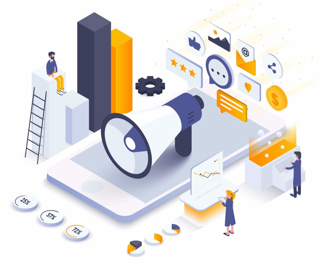Flat-color-Modern-Isometric-Illustration-design-Digital-Marketing-e1559778373980
